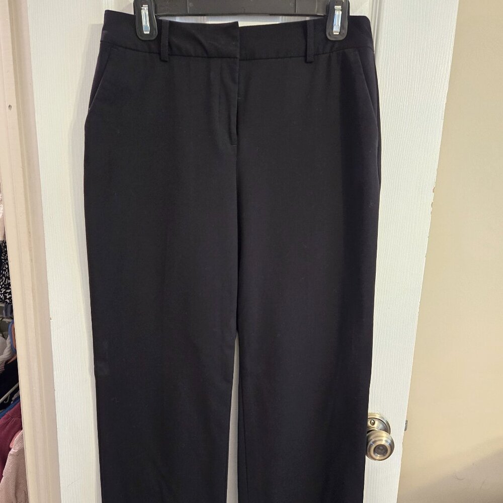 Black straight leg pants, 8P